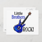 Little Brothers Rock! Postkarte (Vorne/Hinten)