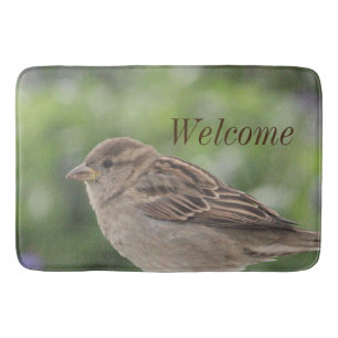Little Brown Bird Badematte