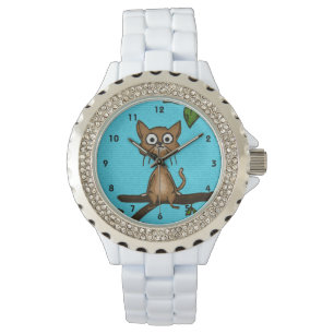 Little Brown Cat Armbanduhr