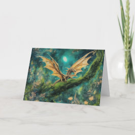 Little Brown Dragon Birthday Karte