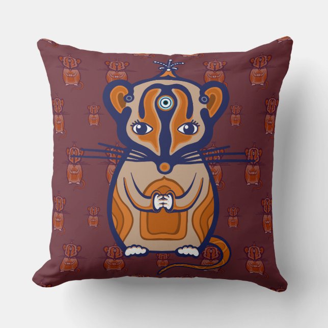 Little Brown Mouse Kissen (Vorderseite)