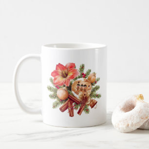 Little Brownies Gingerbread with Red Amaryllis Kaffeetasse