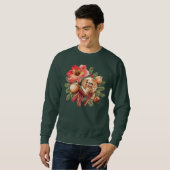 Little Brownies Gingerbread with Red Amaryllis Sweatshirt (Vorne ganz)