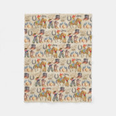 Little Buckaroo Cowboy Cozy Fleecedecke (Vorderseite)
