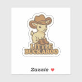 Little Buckaroo - Kid Goat Sticker (Blatt)