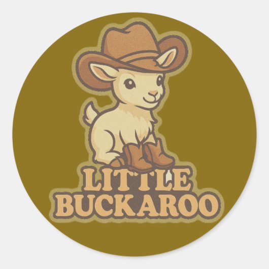 Little Buckaroo - Kid Goat Sticker (Vorderseite)