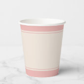 Little Bud Floral Hand Lettering Pappbecher (Rückseite)