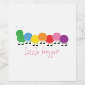 Little Bugger Raupe Weinetikett (Einzelnes Label)