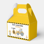 "Little Builder– Construction Truck 2nd Birthday Geschenkschachtel (Vorderseite)
