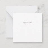 Little Bumble Bee Mini Danke Note Card Mitteilungskarte (Rückseite)