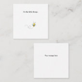 Little Bumble Bee Mini Danke Note Card Mitteilungskarte (Vorne/Hinten)