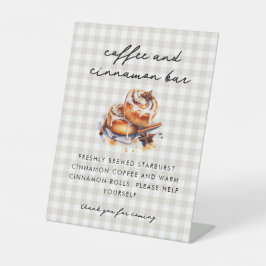 Little Bun in the Oven Baby Shower Coffee Bar  Sockelschild