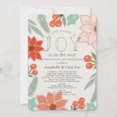 Little Bundle of Joy Floral Baby Shower by Mail Einladung (Vorderseite)