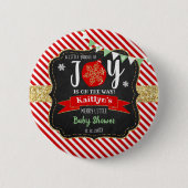 "Little Bundle of Joy" Weihnachtsdusche Button (Vorderseite)