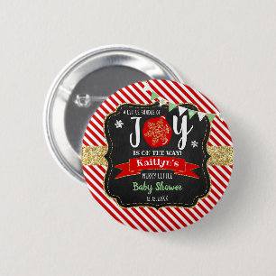 "Little Bundle of Joy" Weihnachtsdusche Button