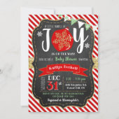 "Little Bundle of Joy" Weihnachtsdusche Einladung (Vorderseite)