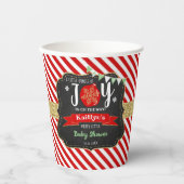 "Little Bundle of Joy" Weihnachtsdusche Pappbecher (Vorderseite)