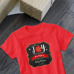 "Little Bundle of Joy" Weihnachtsdusche T-Shirt<br><div class="desc">Mit diesem festlichen Babydusche-T - Shirt feiern Sie Ihre Babydusche stilvoll. Das Design ist leicht mit Ihrer eigenen Formulierung zu personalisieren und Ihre Familie und Freunde werden begeistert sein,  wenn sie diesen fabelhaften T - Shirt sehen. Entsprechende Party-Elemente finden Sie in der Auflistung.</div>