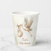 Little Bundle Unisex Neutral Stork Baby Dusche Pappbecher (Vorderseite)