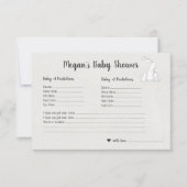 Little Bunnies | Twins Baby Shooting Game Einladung (Vorderseite)