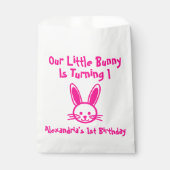 Little Bunny 1. Geburtstag Geschenktütchen (Vorderseite)