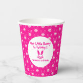 Little Bunny 1. Geburtstag Papier Cups Pappbecher (Vorderseite)