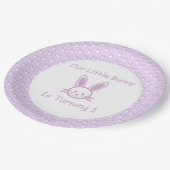 Little Bunny 1. Geburtstag Pappteller (Schrägansicht)