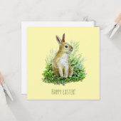 Little Bunny Aquarell Postcard Karte (Vorderseite/Rückseite Beispiel)