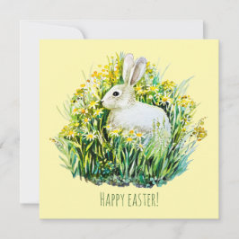 Little Bunny Aquarell Postcard Karte