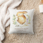 Little Bunny Baby Birth Stats Pillow Kissen (Decke)