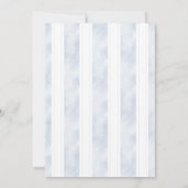 Little Bunny Baby Shower | Boy Blue Spring Easter Einladung (Rückseite)