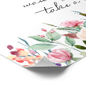 Little Bunny Baby Shower Gevor Table Poster (Ecke)