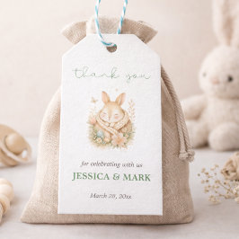 Little Bunny Baby Shower Thank You Geschenkanhänger