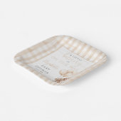 Little Bunny Balloons Gender Neutral Baby Dusche Pappteller (Gewinkelt)