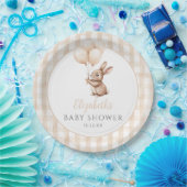 Little Bunny Balloons Gender Neutral Baby Dusche Pappteller (Party)