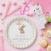 Little Bunny Balloons Gender Neutral Baby Dusche Pappteller (Party)