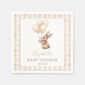 Little Bunny Balloons Gender Neutral Baby Dusche Serviette (Vorderseite)