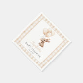 Little Bunny Balloons Gender Neutral Baby Dusche Serviette (Ecke)