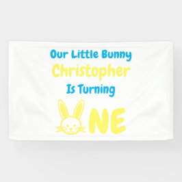 Little Bunny Boy 1. Geburtstag Banner