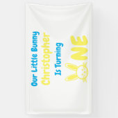 Little Bunny Boy 1. Geburtstag Banner (Vertikal)