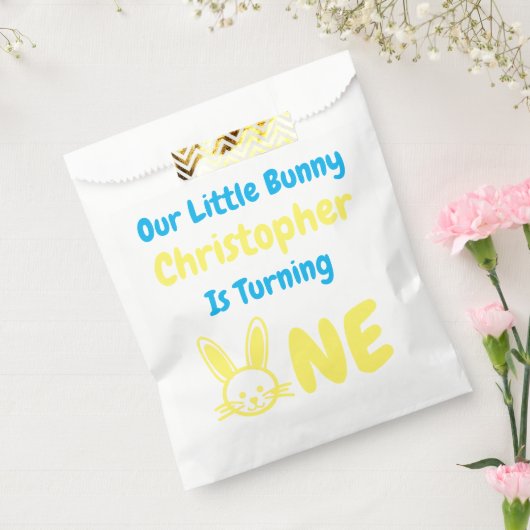 Little Bunny Boy 1. Geburtstag Geschenktütchen (Versiegelt)