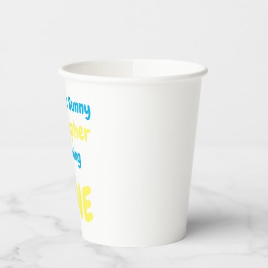 Little Bunny Boy 1. Geburtstag Pappbecher (Links)