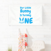 Little Bunny First Geburtstag Banner (Insitu)