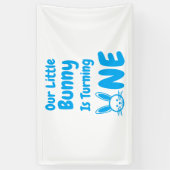 Little Bunny First Geburtstag Banner (Vertikal)