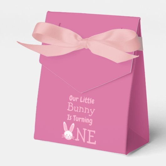 Little Bunny First Geburtstag Geschenkschachtel (Vorderseite)