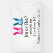 Little Bunny Gender Reveal Banner (Vertikal)