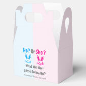 Little Bunny Gender Reveal Geschenkschachtel (Geöffnet)