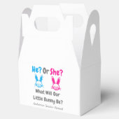 Little Bunny Gender Reveal Geschenkschachtel (Geöffnet)