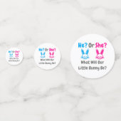 Little Bunny Gender Reveal Konfetti (Vorderseiten)