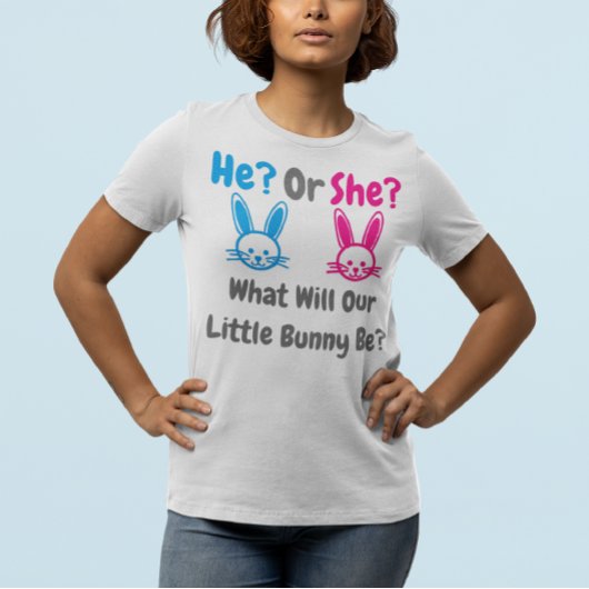 Little Bunny Gender Reveal T-Shirt